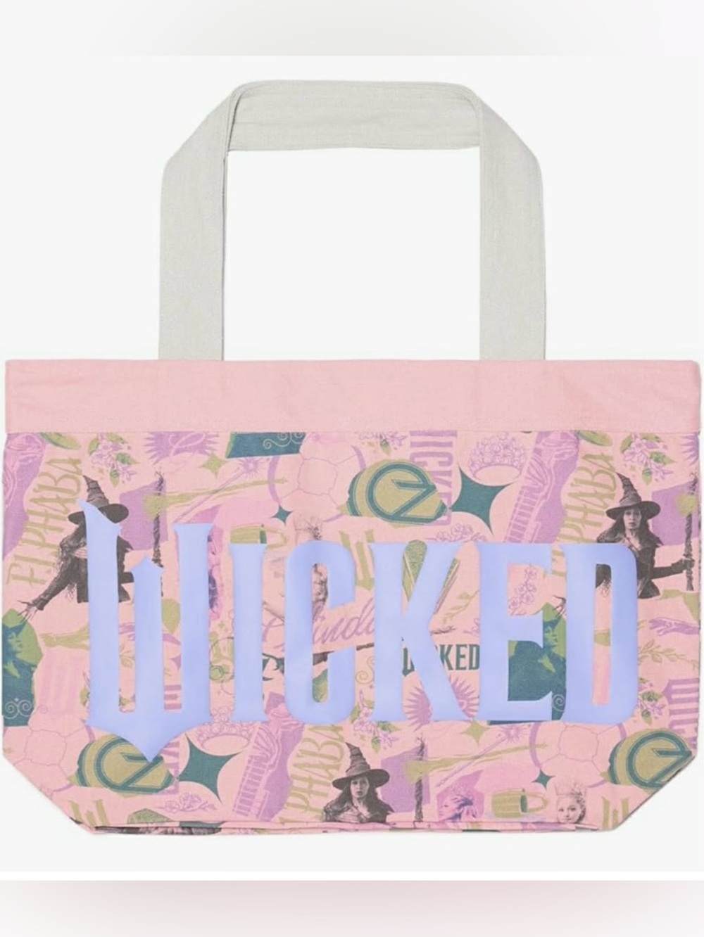 Samii Ryan Wicked: For Good,Elphaba and Glinda Pink Graphic Tote Bag NWT
